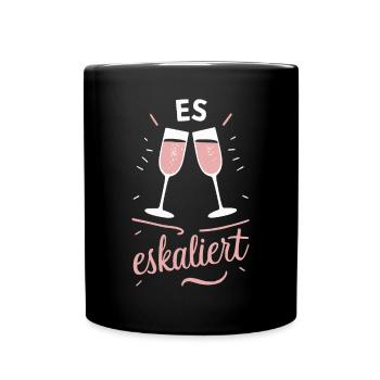 De toute façon, la situation s’intensifie ! – Coupe à Happy - Mug uni - noir - Devant