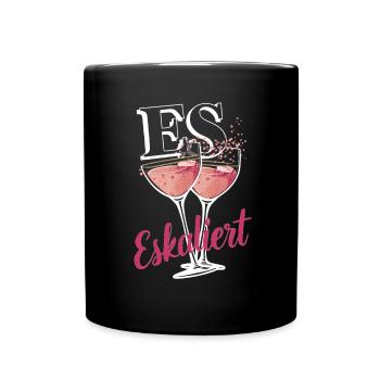 De toute façon, la situation s’intensifie ! – Coupe à Happy - Mug uni - noir - Devant
