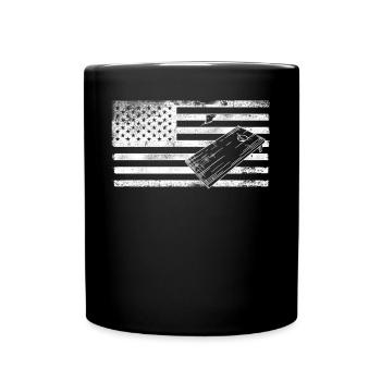 Joueur de sac de haricots de l’équipe Cornhole - Mug uni - noir - Devant