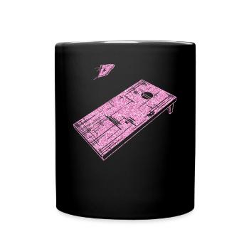 Cornhole Team Bean Bag Player - Tasse einfarbig - Schwarz - Vorne