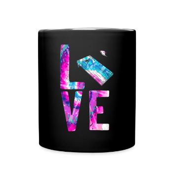 Cornhole Team Bean Bag Player - Tasse einfarbig - Schwarz - Vorne