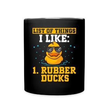 Rubber Duck Rubber Duck - Full Colour Mug - black - Front