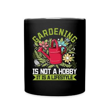 Le jardinage n’est pas un passe-temps, c’est un mode de vie - Lands - Mug uni - noir - Devant