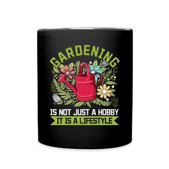 Le jardinage n’est pas seulement un passe-temps, c’est un mode de vie - - Mug uni - noir - Devant