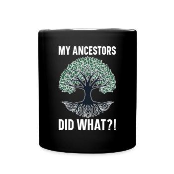 Genealogie Genealogen Ahnenforschung Ahnenforscher - Tasse einfarbig - Schwarz - Vorne