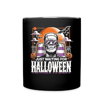 Anticipation des vacances : monstres sur la plage - Mug uni - noir - Devant