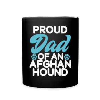 Afghan Hound Gifts - Tasse einfarbig - Schwarz - Vorne