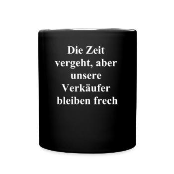 Personalisierte Geschenke für jeden Anlass - Tasse einfarbig - Schwarz - Vorne