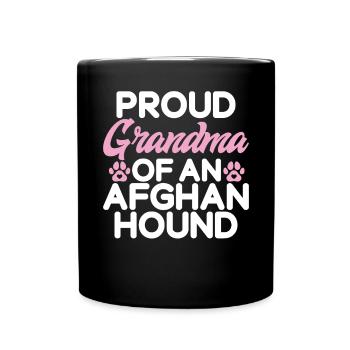 Afghan Hound Gifts - Tasse einfarbig - Schwarz - Vorne