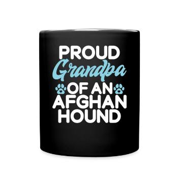 Afghan Hound Gifts - Tasse einfarbig - Schwarz - Vorne