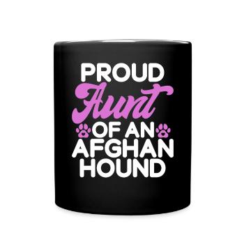 Afghan Hound Gifts - Full Colour Mug - black - Front