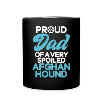 Afghan Hound Gifts - Tasse einfarbig - Schwarz - Vorne