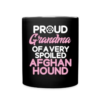Afghan Hound Gifts - Tasse einfarbig - Schwarz - Vorne