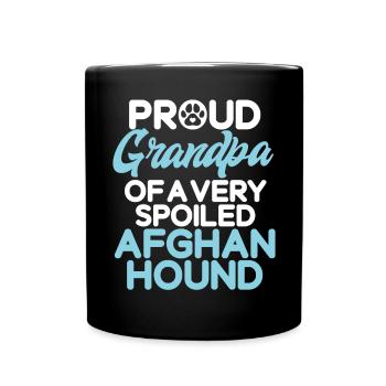Afghan Hound Gifts - Full Colour Mug - black - Front