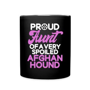 Afghan Hound Gifts - Tasse einfarbig - Schwarz - Vorne