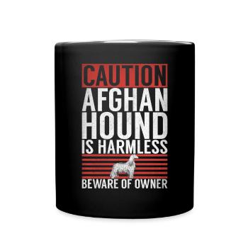 Afghan Hound Gifts - Full Colour Mug - black - Front