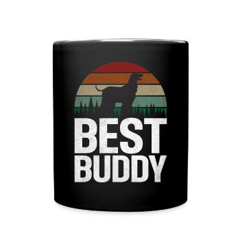 Afghan Hound Gifts - Tasse einfarbig - Schwarz - Vorne