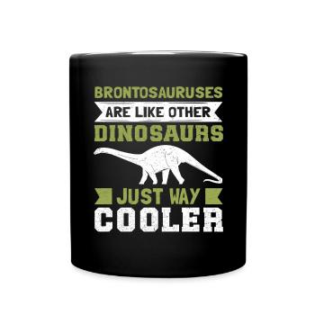 Cadeaux de dinosaure Brontosaure Dino - Mug uni - noir - Devant