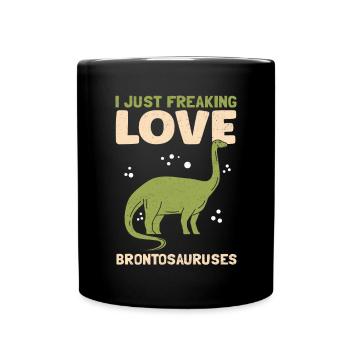 Brontosaure Dinosaure Dino Cadeaux - Mug uni - noir - Devant