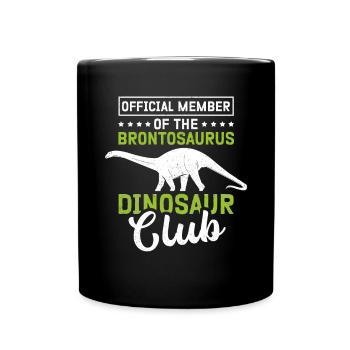 Brontosaure dinosaure dinosaure cadeau - Mug uni - noir - Devant