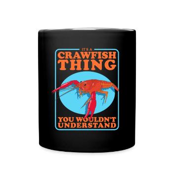 Écrevisses Noble Écrevisses Cadeau de fruits de mer - Mug uni - noir - Devant