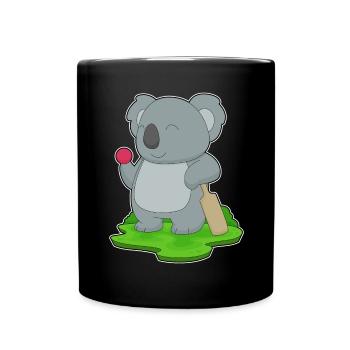 Koala Cricket Cricket Bats - Full Colour Mug - black - Front