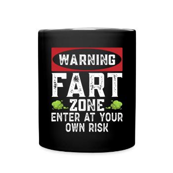 fart farting farting farting - Full Colour Mug - black - Front
