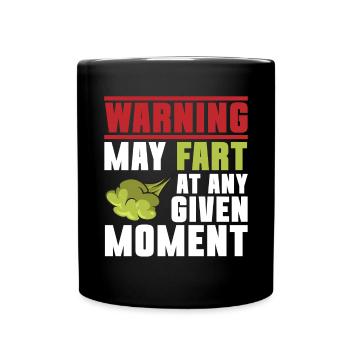 fart farting farting farting - Full Colour Mug - black - Front