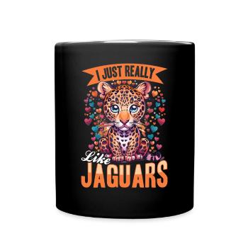 Drôle d’animal jaguar J’aime vraiment les jaguars, ok - Mug uni - noir - Devant