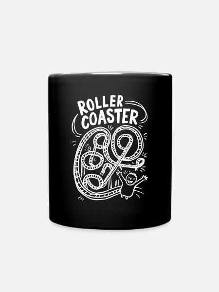 Roller Coaster Fahrer Spaßige Fahrt - Tasse einfarbig - Schwarz