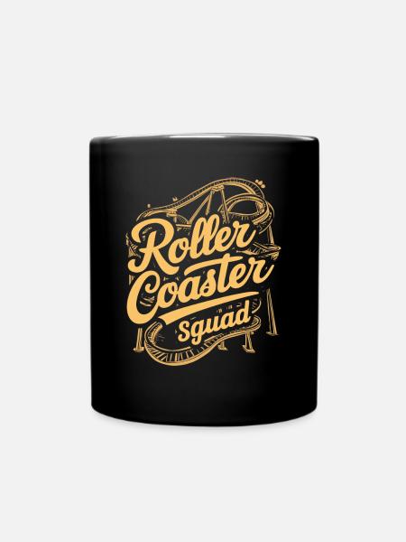 Roller Coaster Squad Adventure Fans - Mug uni - noir