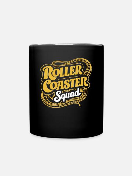 Roller Coaster Squad Plaisir et aventure - Mug uni - noir