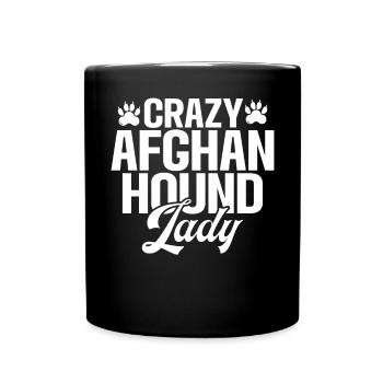 Afghan Hound Gifts - Tasse einfarbig - Schwarz - Vorne