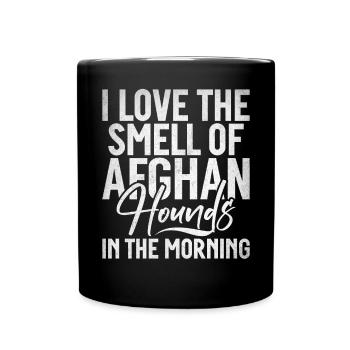Afghan Hound Gifts - Tasse einfarbig - Schwarz - Vorne