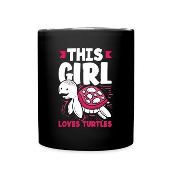 Tortue Tortue Mer Cadeau - Mug uni - noir - Devant