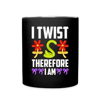 Ballon Twister Ballon Artiste Ballon Animaux - Mug uni - noir - Devant