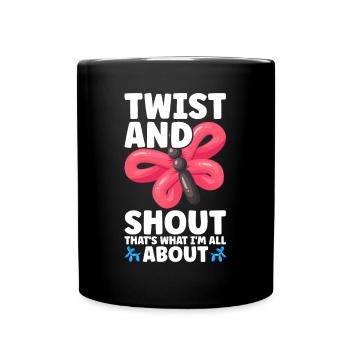 Ballon Twister Ballon Artiste Ballon Animaux - Mug uni - noir - Devant