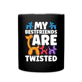 Ballon Twister Ballon Artiste Ballon Animaux - Mug uni - noir - Devant