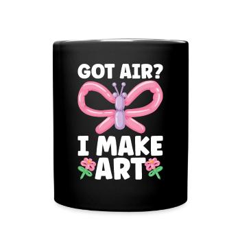 Ballon Twister Ballon Artiste Ballon Animaux - Mug uni - noir - Devant