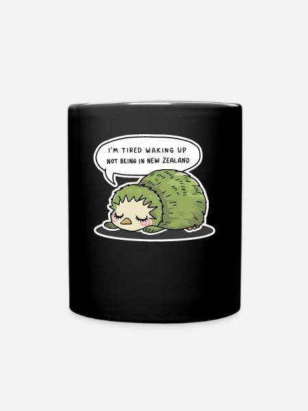 Je suis fatigué de me réveiller pas en Nouvelle-Zélande - - Mug uni - noir