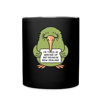 J’en ai marre de ne pas être la Nouvelle-Zélande - Nouvelle-Zélande - Mug uni - noir - Devant