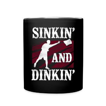 Cornhole Team Bean Bag Player - Tasse einfarbig - Schwarz - Vorne