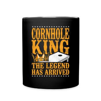 Cornhole Team Bean Bag Player - Tasse einfarbig - Schwarz - Vorne