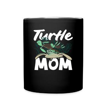 Tortue Tortue Mer Cadeau - Mug uni - noir - Devant