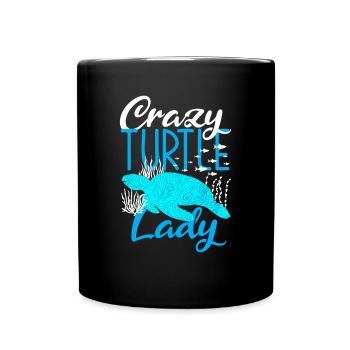Tortue Tortue Mer Cadeau - Mug uni - noir - Devant