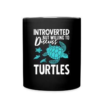 Tortue Tortue Mer Cadeau - Mug uni - noir - Devant