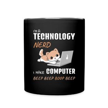 IT Computer Administrator Computerarbeit Geschenk - Tasse einfarbig - Schwarz - Vorne