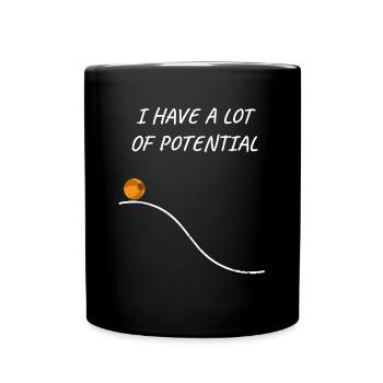 Physiker Physik Lustige Sprüche Nerd nerdy Geek - Tasse einfarbig - Schwarz - Vorne