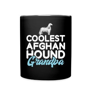 Afghan Hound Gifts - Tasse einfarbig - Schwarz - Vorne