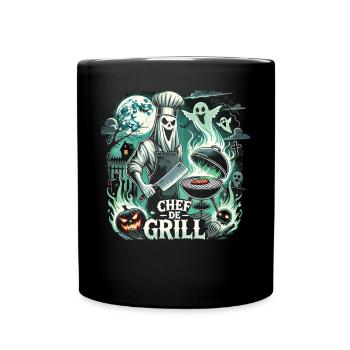 Ghost Chef at the Grill T-Shirt – Chef de Grill - Full Colour Mug - black - Front